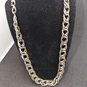 Vintage aluminum silver textured/open loop 24" made in Germany marked